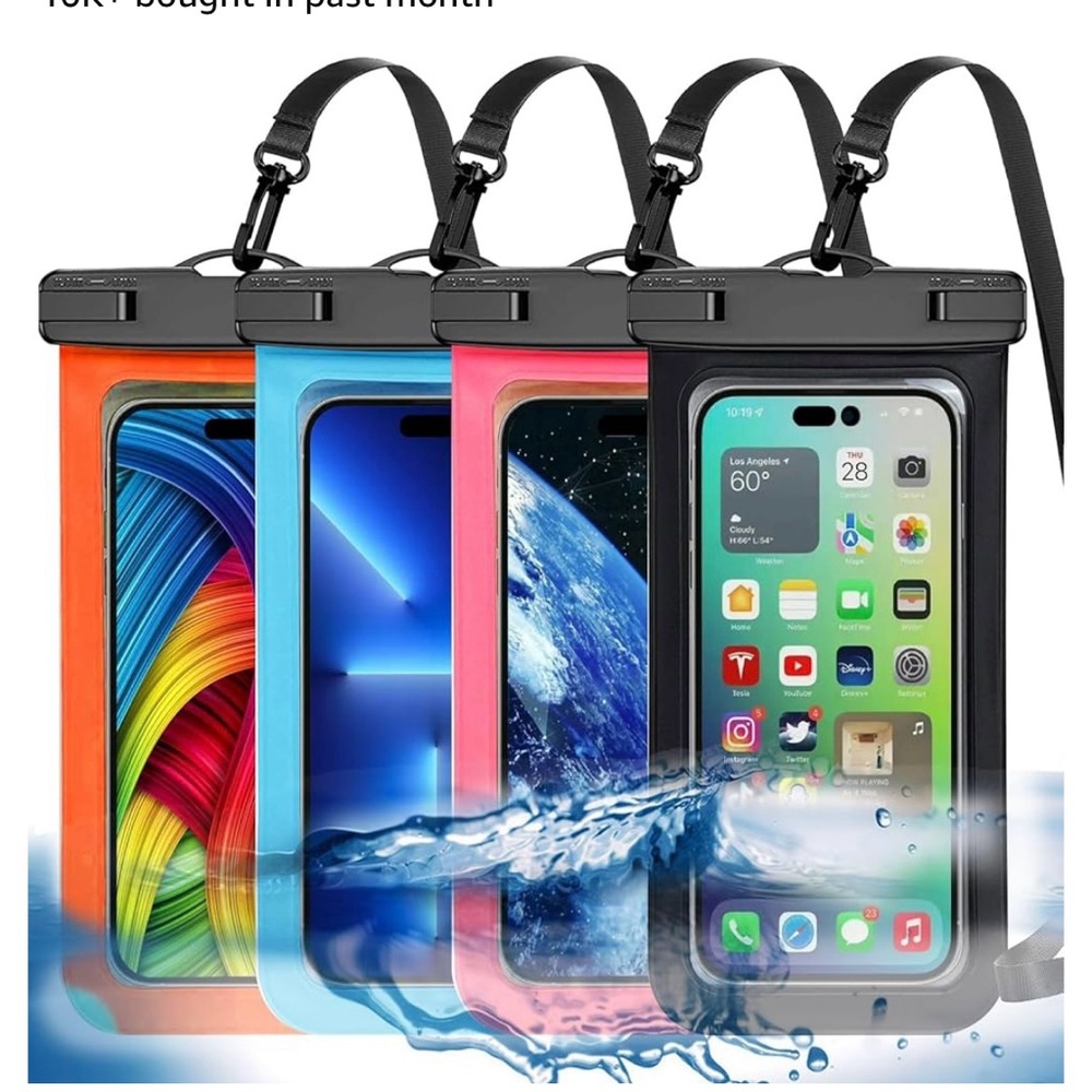 3 Waterproof Bag/Pouch for Cellphone Case Cover Dry Bag Swimming Boating